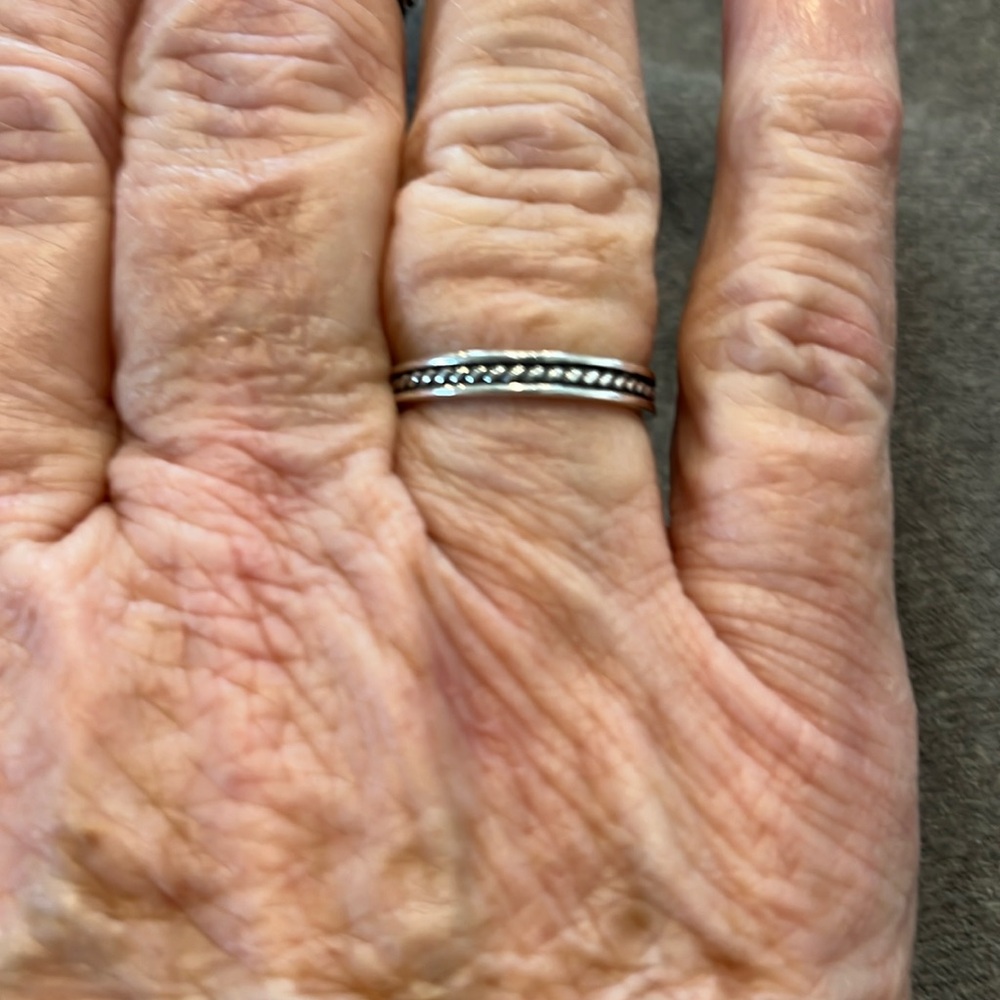 Sterling Stackable Band Ring-7 - image 7